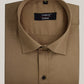 Cotton Tanmay Light Brown Color Formal Shirt for Men's