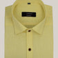 Cotton Tanmay Light Yellow Color Linen Fill Formal Cotton Shirt For Men's