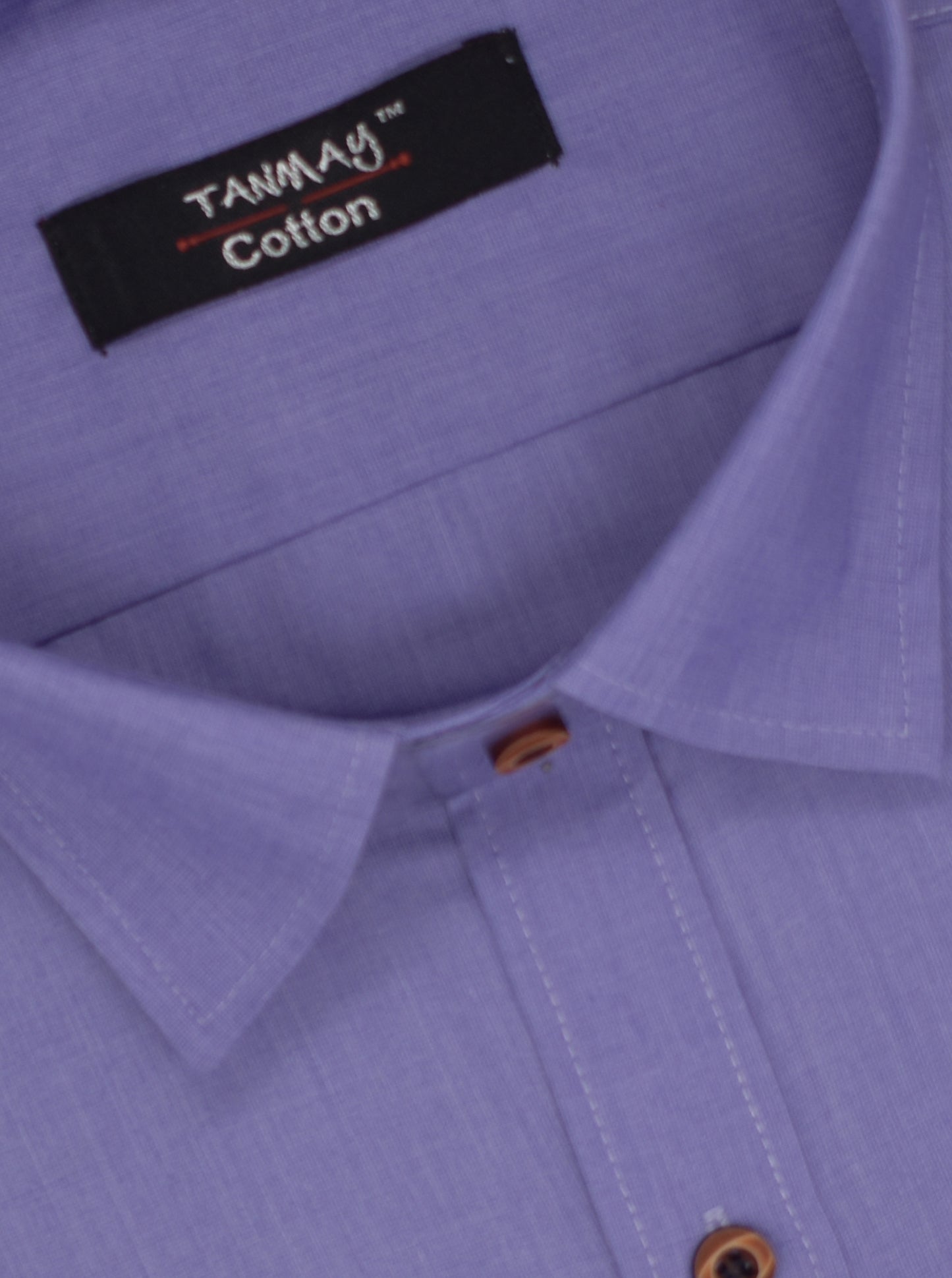 Cotton Tanmay Satin Orchid Purple Color Full Sleeves Formal Shirt for Men's