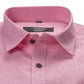 Cotton Tanmay Light Pink Color Linen Fill Formal Cotton Shirt For Men's