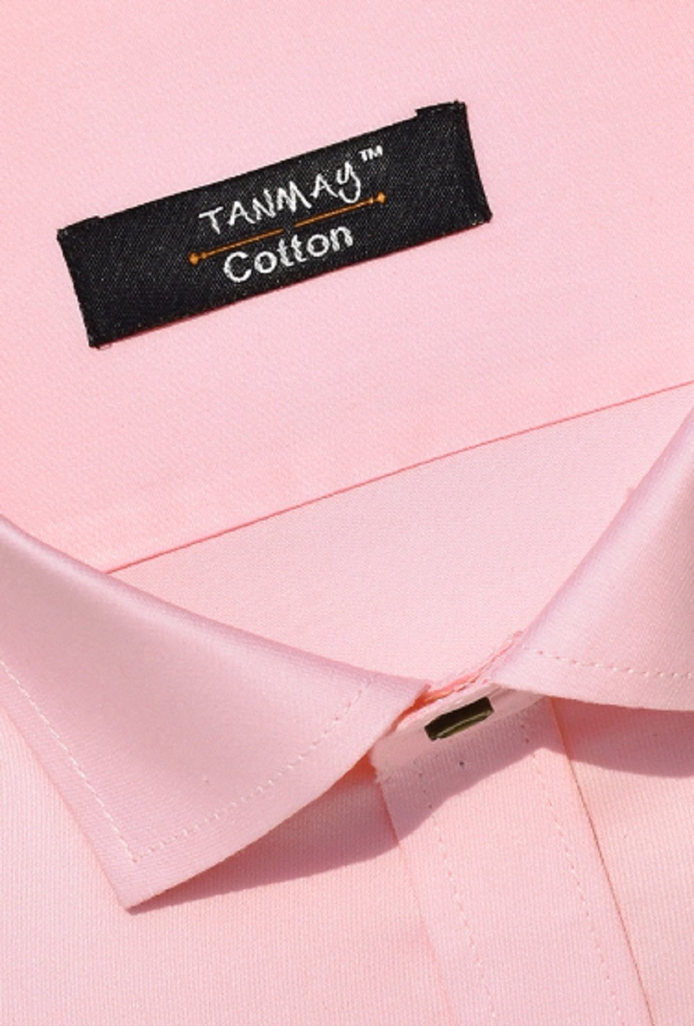 Cotton Tanmay Light Pink Color Formal Shirt for Men's