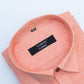 Cotton Tanmay Orange Color Linen Fill Formal Cotton Shirt For Men's