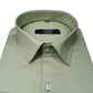 Green Color Lycra Cotton Shirt For Men's