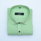 Cotton Tanmay Light Green Color Linen Fill Formal Cotton Shirt For Men's