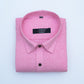 Cotton Tanmay Light Pink Color Linen Fill Formal Cotton Shirt For Men's