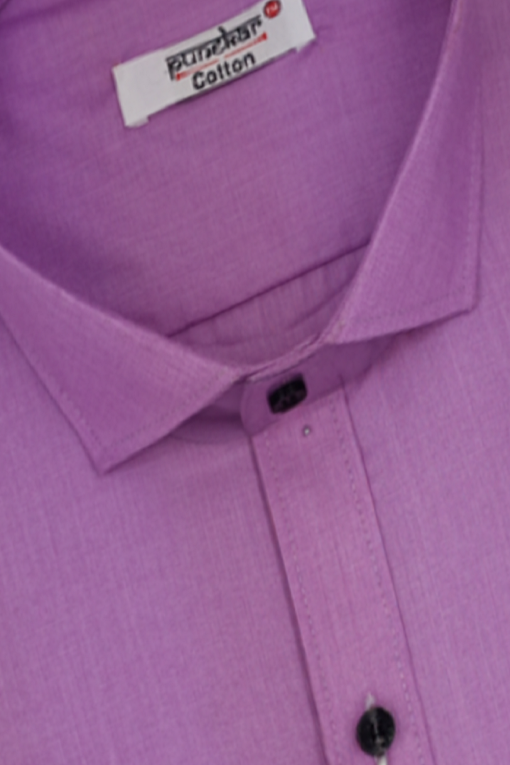 Cotton Tanmay Satin Light purple Color Full Sleeves Formal Shirt for Men's